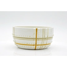 Harvest-Themed Polka Dot Bowl, Autumn Tableware Decor, Festive Ceramic Serving Bowl